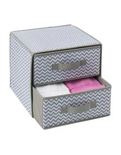 Cube 2 Tiroirs Tissu