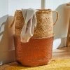 Panier Jute Tressé Naturel / Cuivre