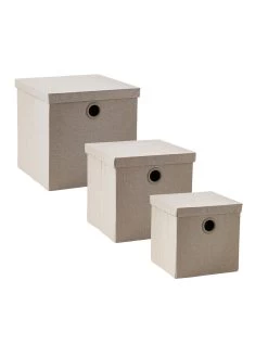 Boîte Rangement Pliable Unie Avec Couvercle