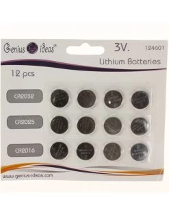 Piles Boutons Lithium 3V - Lot De 12