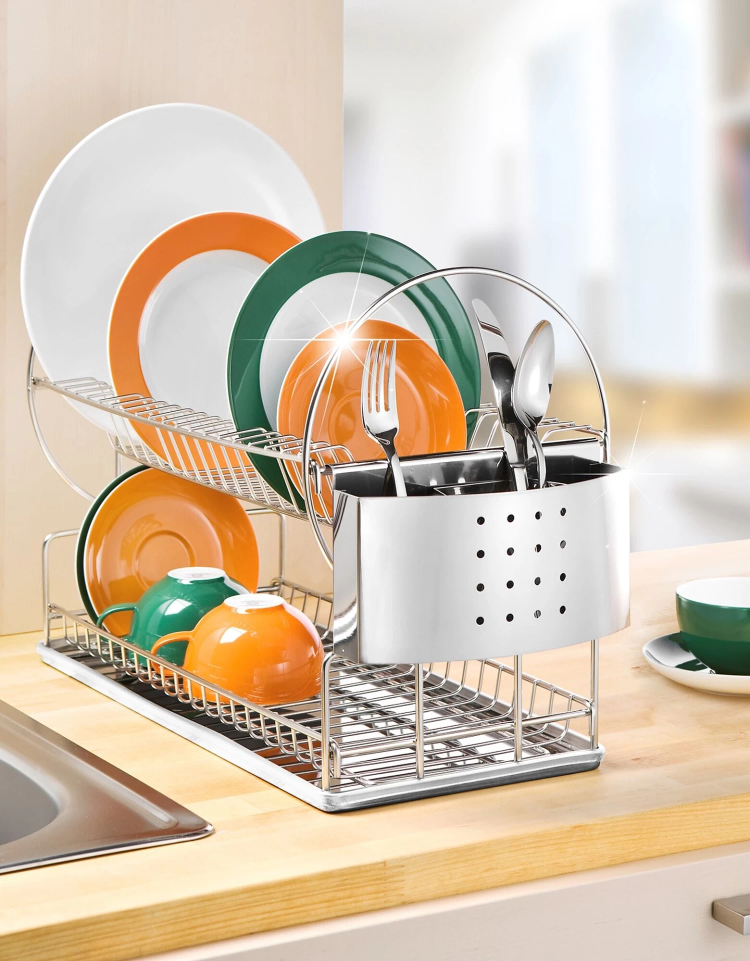 Egouttoir Vaisselle 2 Niveaux