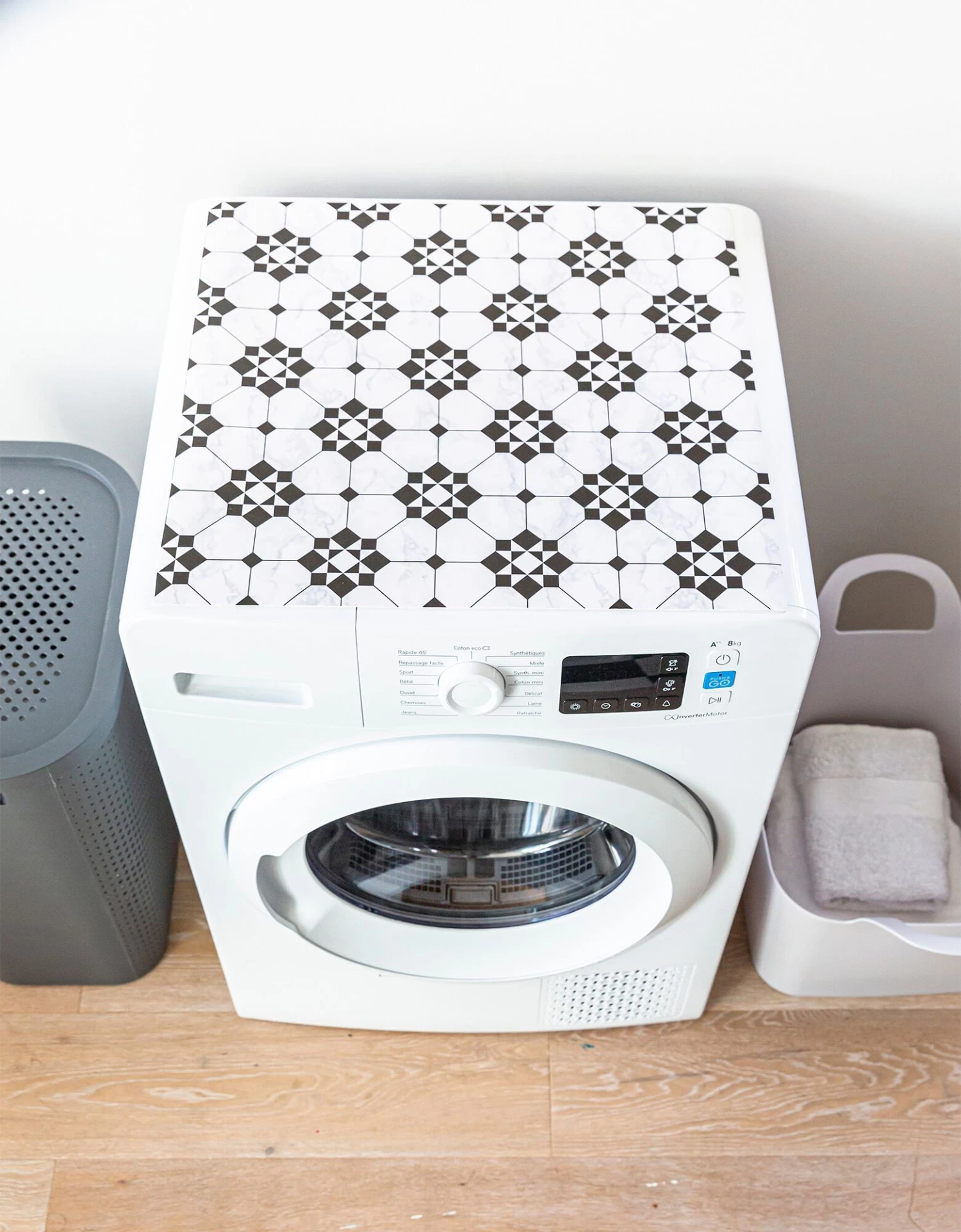 Tapis Protection électroménager Motif Carreaux De Ciment