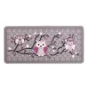 Tapis Cuisine Gris Imprimé Chouettes