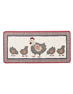 Tapis Cuisine Motif Cocotte Et Ses Poussins
