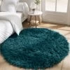 Tapis Rond Poils Longs