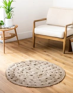 Tapis Rond En Jute
