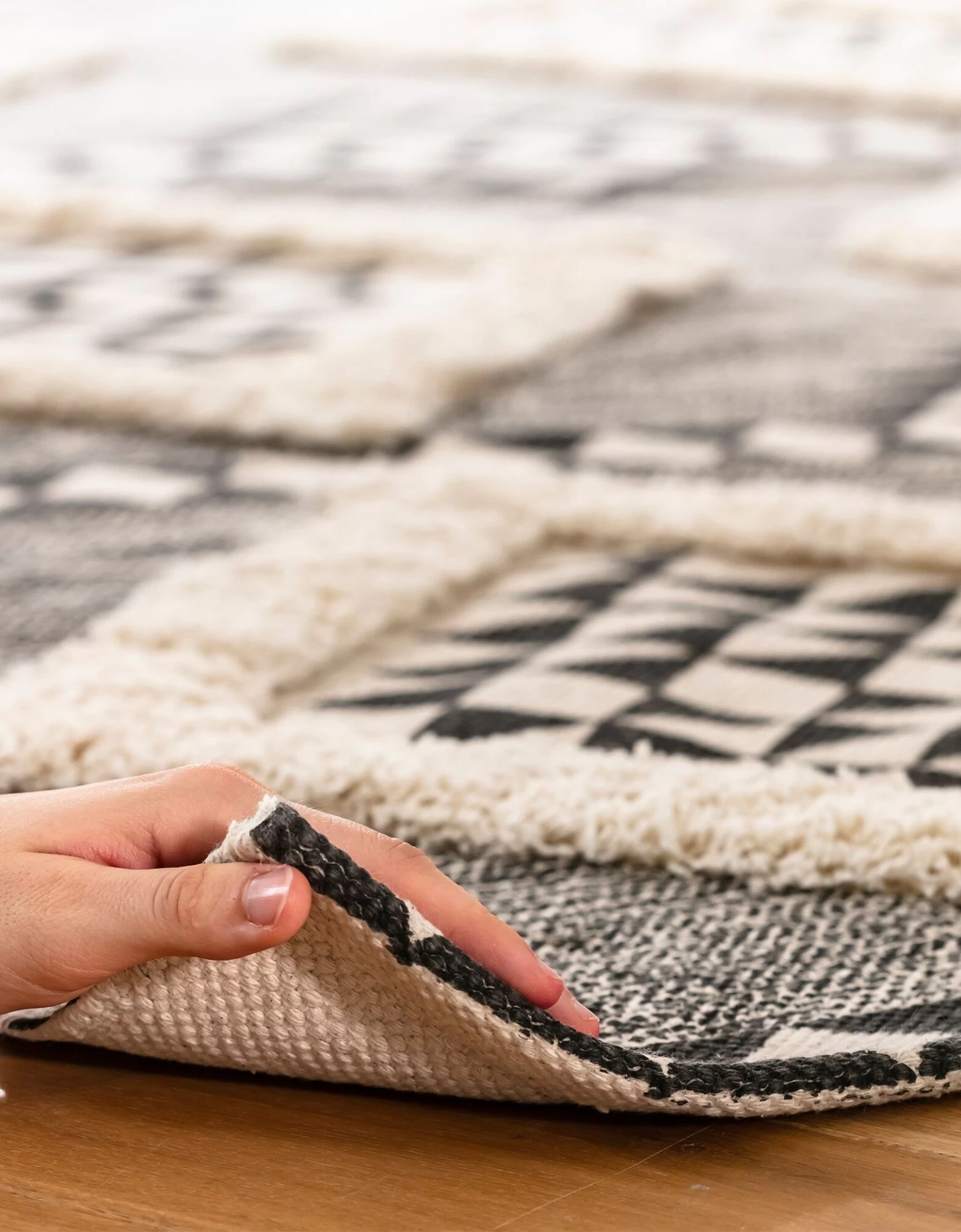 Tapis Imprimé Tufté Eko Noir/naturel – Image 3