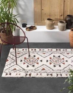 Tapis Rectangulaire Motif Ethnique