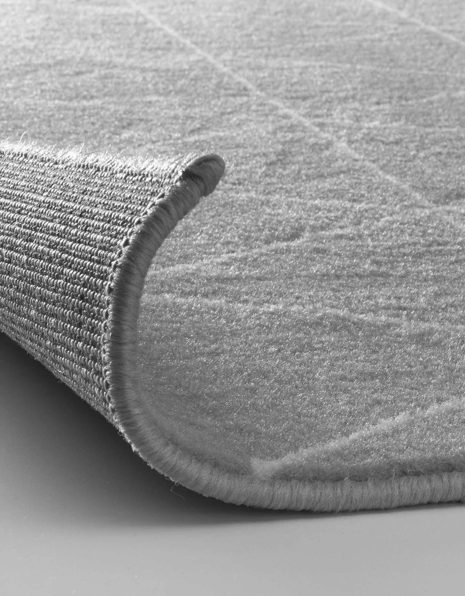 Tapis Rectangulaire Motif Géométrique Gris – Image 3