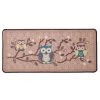 Tapis Cuisine Beige Imprimé Chouettes