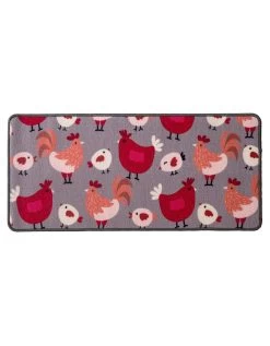 Tapis Cuisine Motif Poules