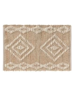 Tapis Jute-laine Imprimé - Rectangulaire
