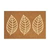 Paillasson Coco Imprimé Feuilles - Rectangulaire