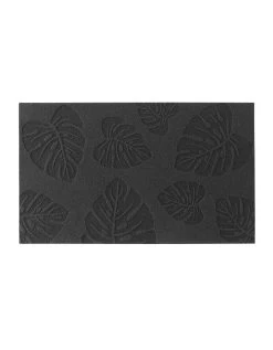 Tapis Anti-poussière Motif Feuillage Reliefé