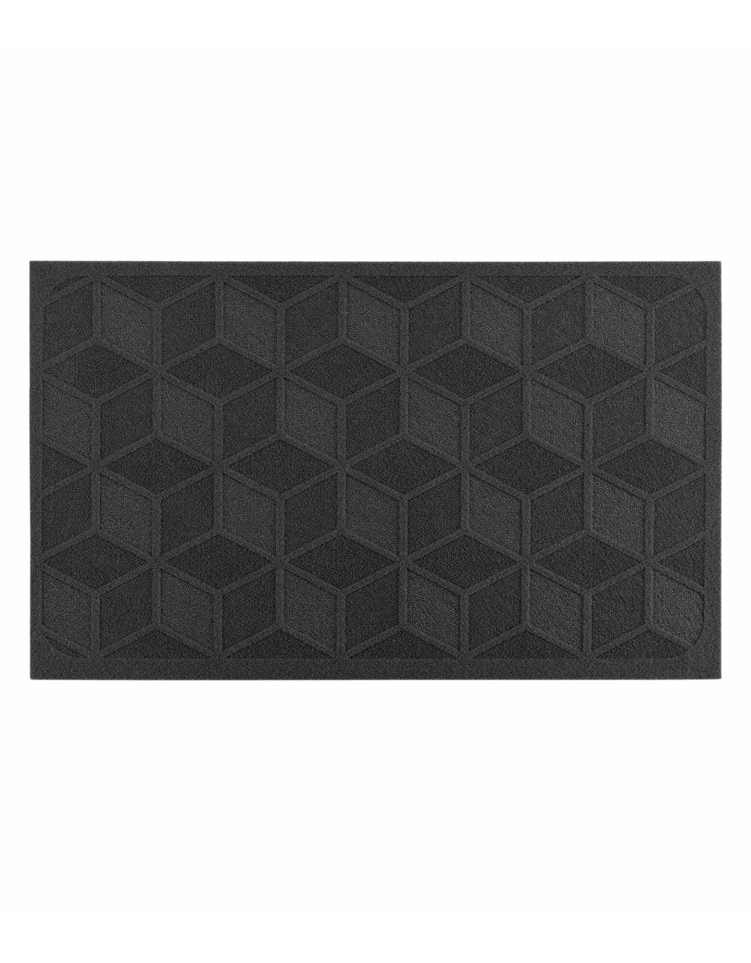 Tapis D'entrée Rectangulaire, Motif Graphique Reliefé