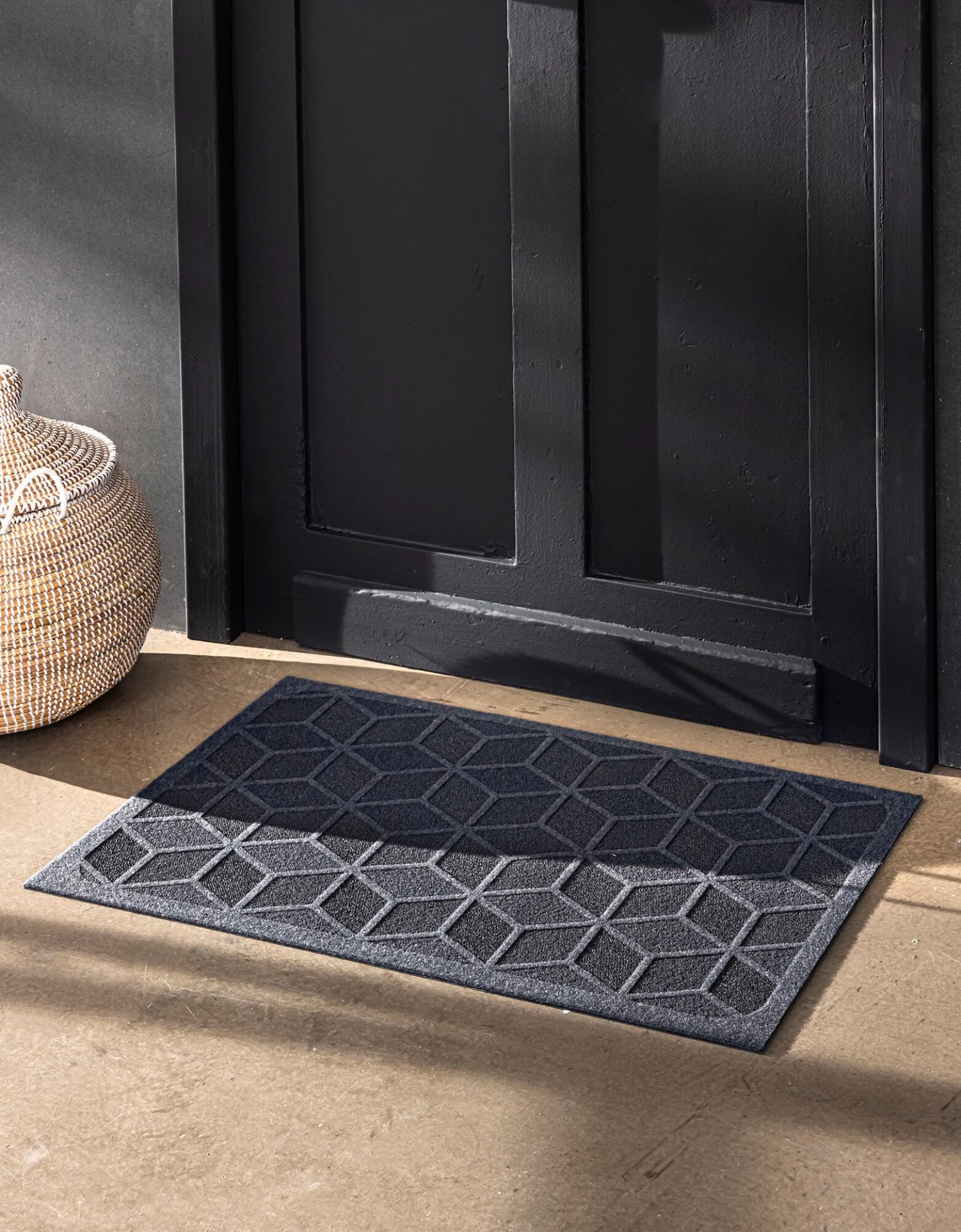 Tapis D'entrée Rectangulaire, Motif Graphique Reliefé – Image 2