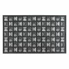 Tapis D'entrée Rectangulaire, Motif Graphique Reliefé