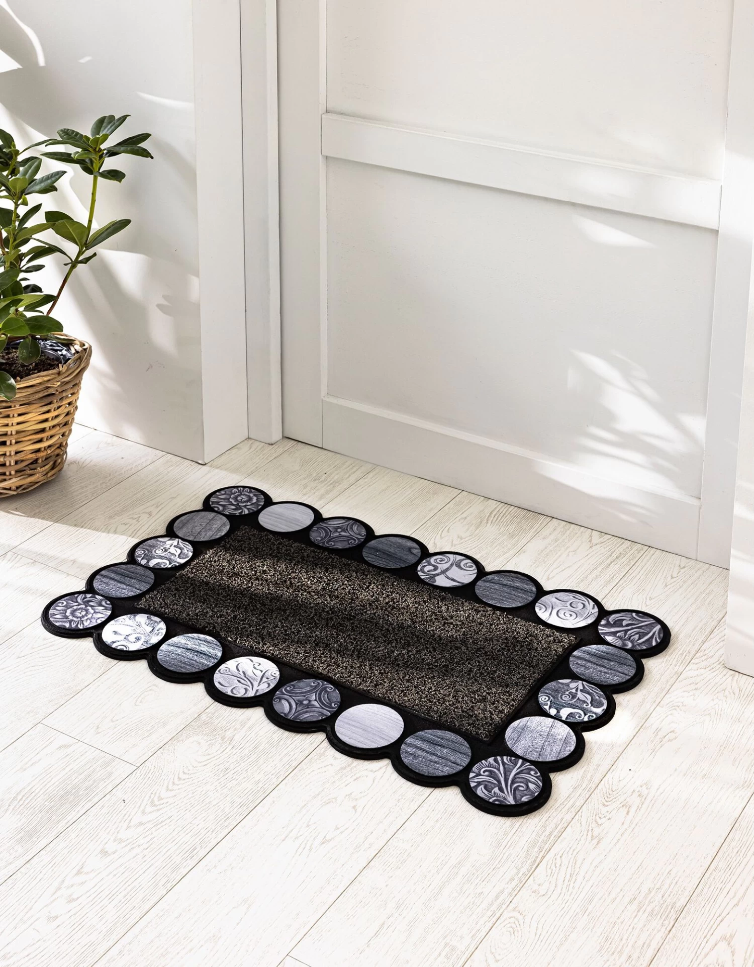 Tapis D'entrée Rectangulaire, Motif Rosaces – Image 2