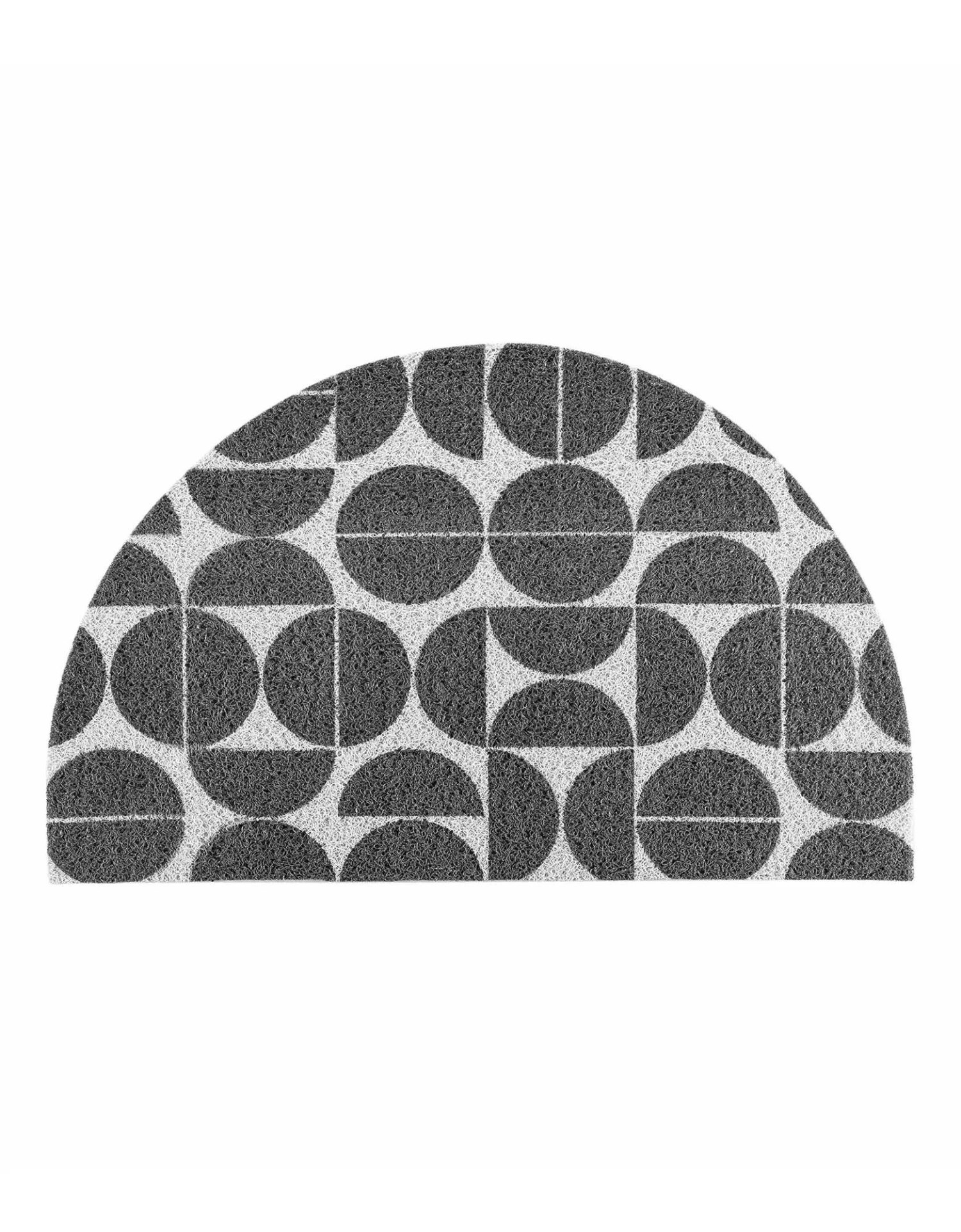 Tapis D'entrée Demi Lune, Motif Géométrique