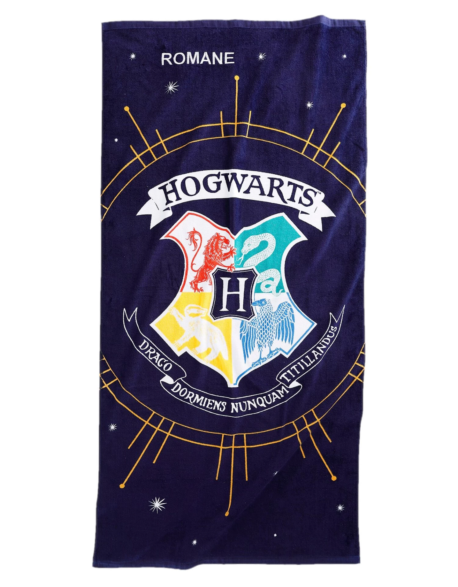 Drap De Plage Harry Potter® Personnalisé éponge Velours Coton - 360g/m2
