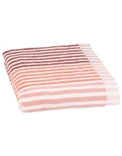 Serviette éponge Coton Rayure Camaïeu - 500g/m²