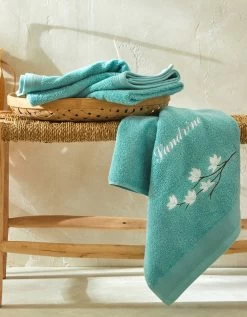 Éponge Brodée Fleurs Personnalisable