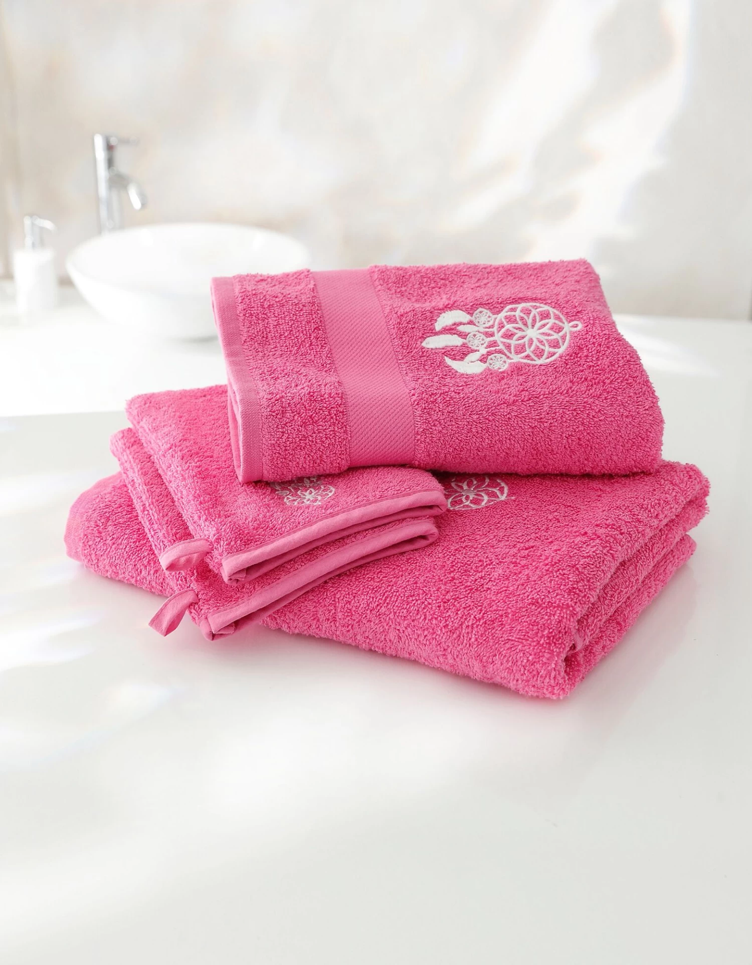 Éponge Coton Broderie Attrape Rêves - 420g/m² – Image 6