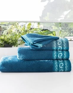 Éponge Bouclette 420 G/m² Liteau Imprimé Cachemire