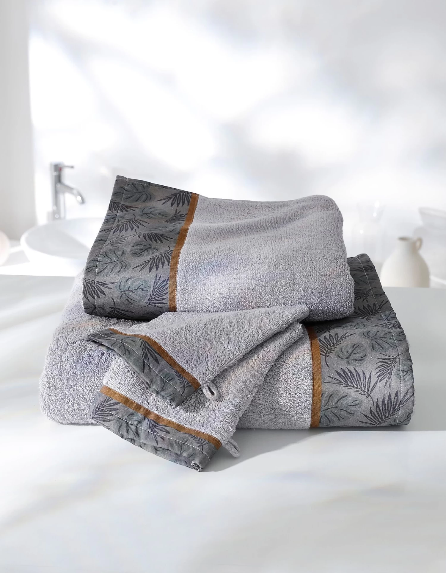 Éponge Coton Liteau Motif Jungle - 420 G/m²