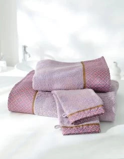 Éponge Coton Liteau Motif Géométrique - 420 G/m²