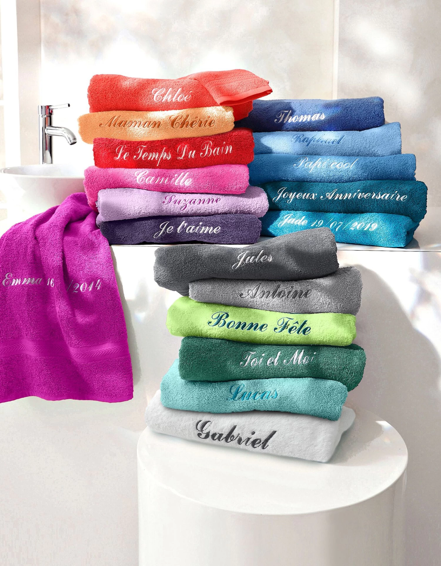 Serviette éponge Personnalisable Confort Moelleux – Image 6