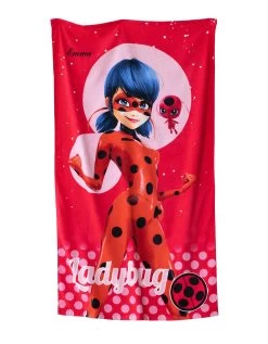 Drap De Bain Enfant Personnalisable Miraculous® - éponge Velours 320g/m2