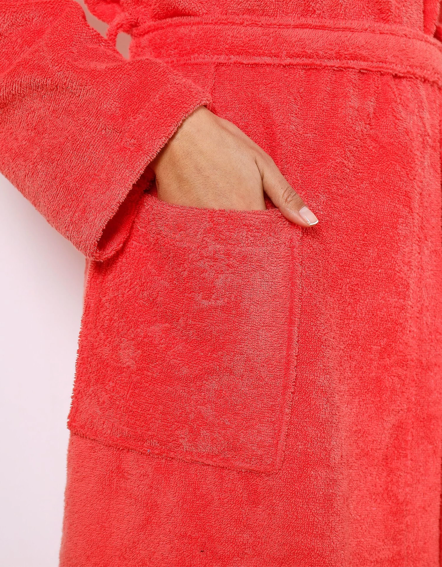 Peignoir Mixte Adulte Col Capuche éponge Bouclette Personnalisable – Image 4