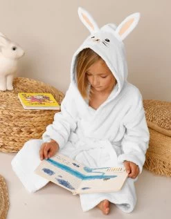 Peignoir De Bain Enfant Lapin à Capuche éponge Coton - 380 G/m²