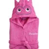 Peignoir De Bain Personnalisable à Capuche Chouette