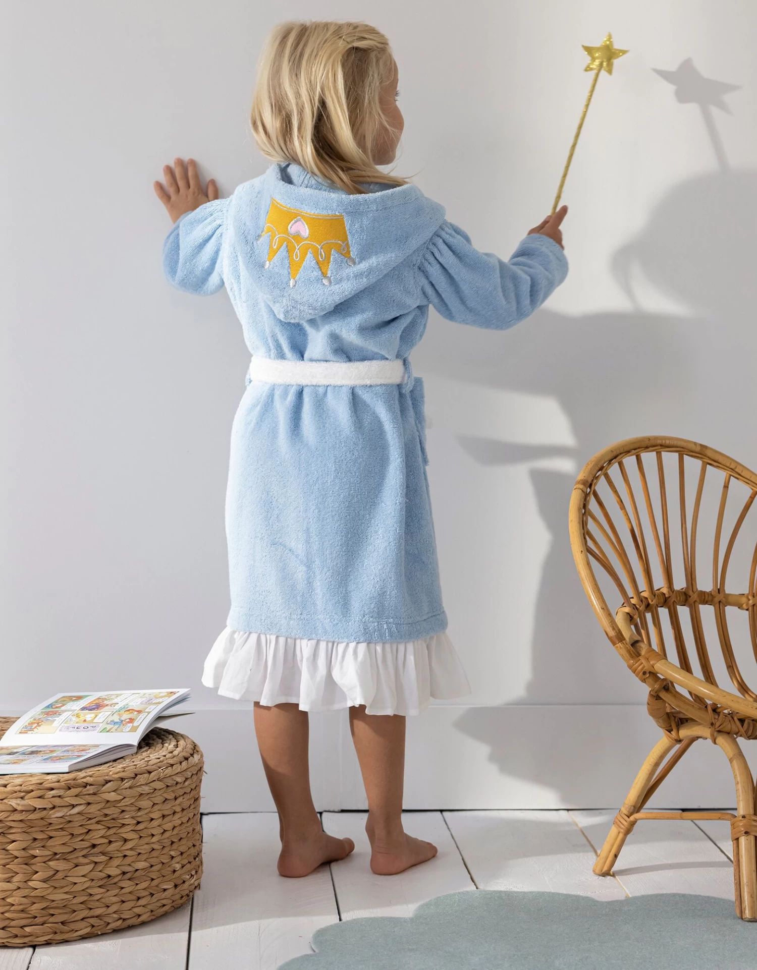 Peignoir De Bain Déguisement Enfant Princesse éponge Coton - 340g/m² – Image 3