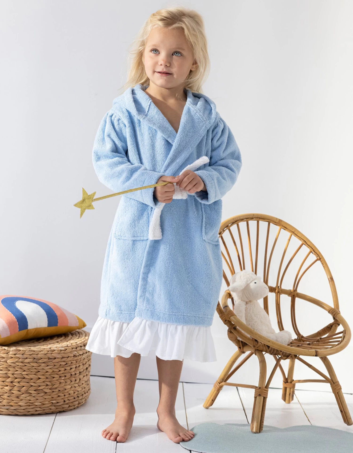 Peignoir De Bain Déguisement Enfant Princesse éponge Coton - 340g/m² – Image 4