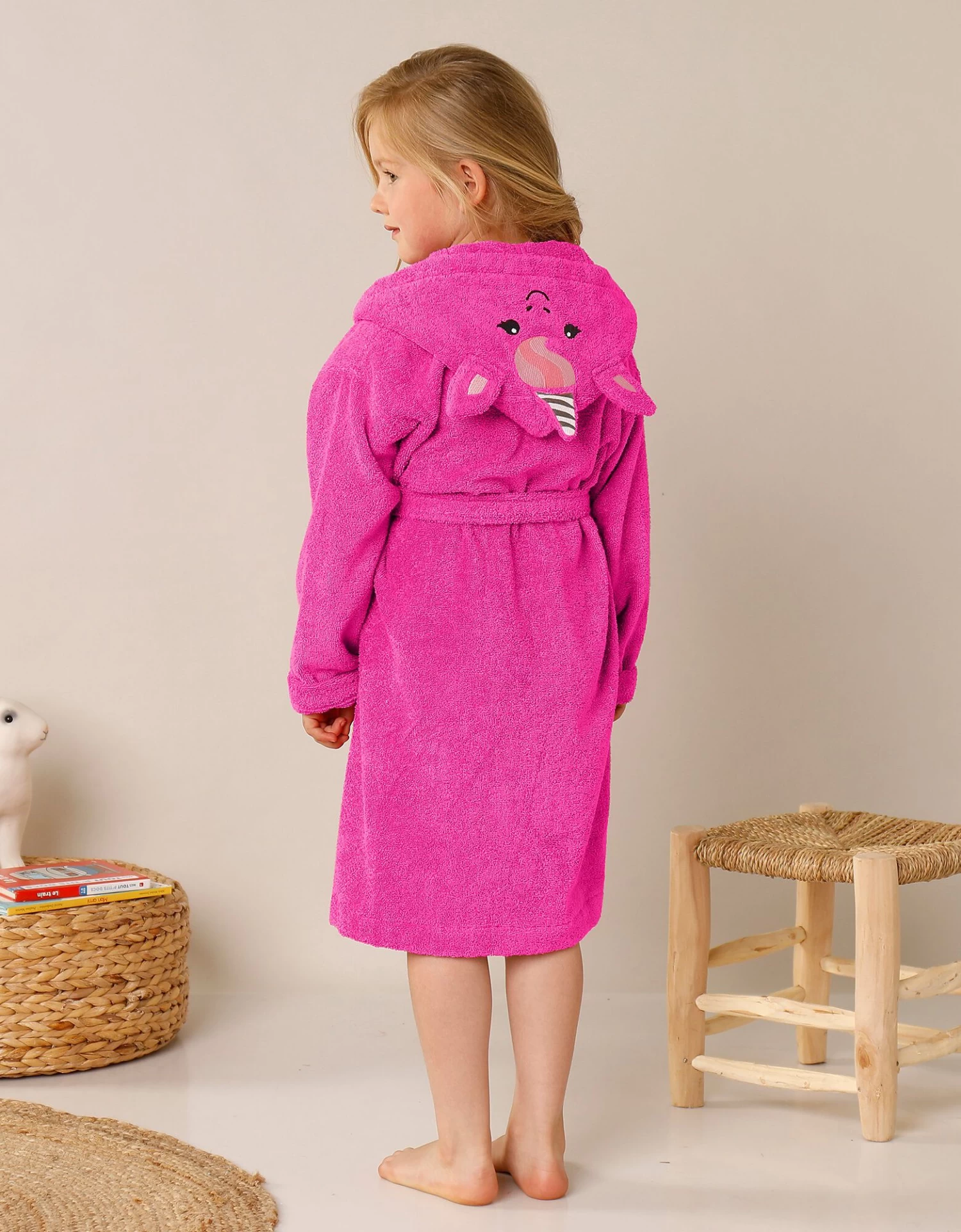 Peignoir De Bain Enfant Personnalisable Licorne à Capuche – Image 3