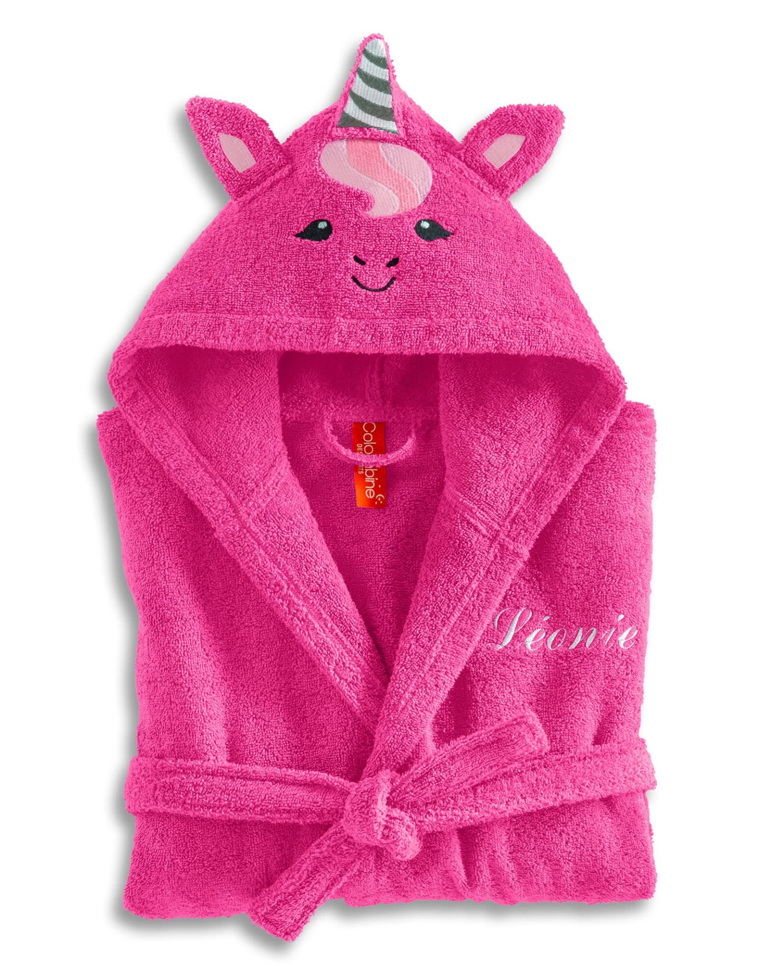 Peignoir De Bain Enfant Personnalisable Licorne à Capuche – Image 5