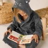 Peignoir De Bain Enfant Personnalisable Chat à Capuche
