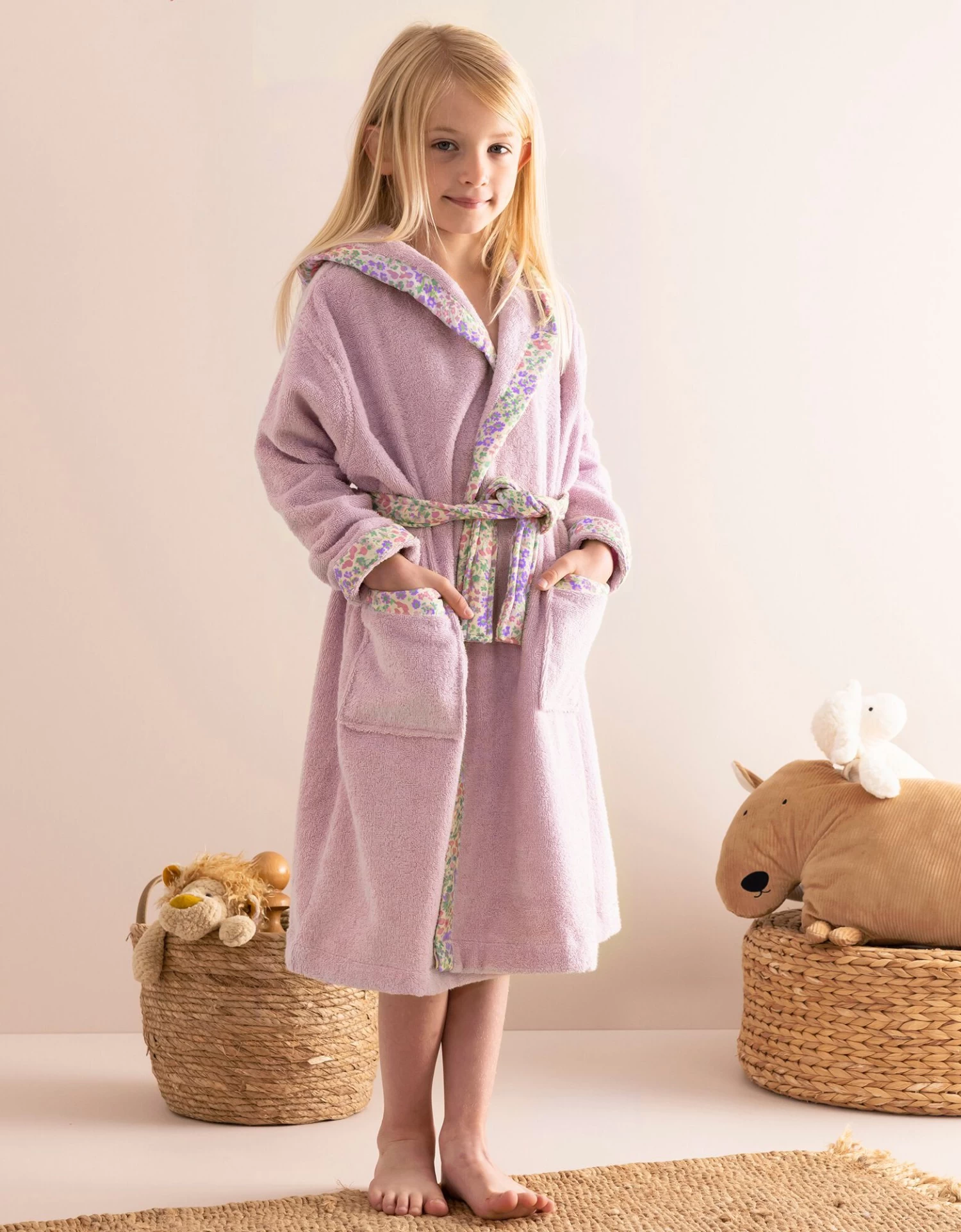 Peignoir De Bain Enfant à Capuche éponge Coton - 380 G/m² – Image 2