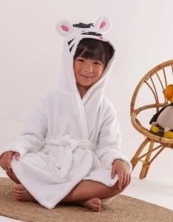 Peignoir De Bain Enfant Zèbre éponge Coton - 380g/m2