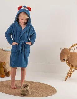 Peignoir De Bain Enfant Chouki Motif Chouette éponge Coton - 380g/m2