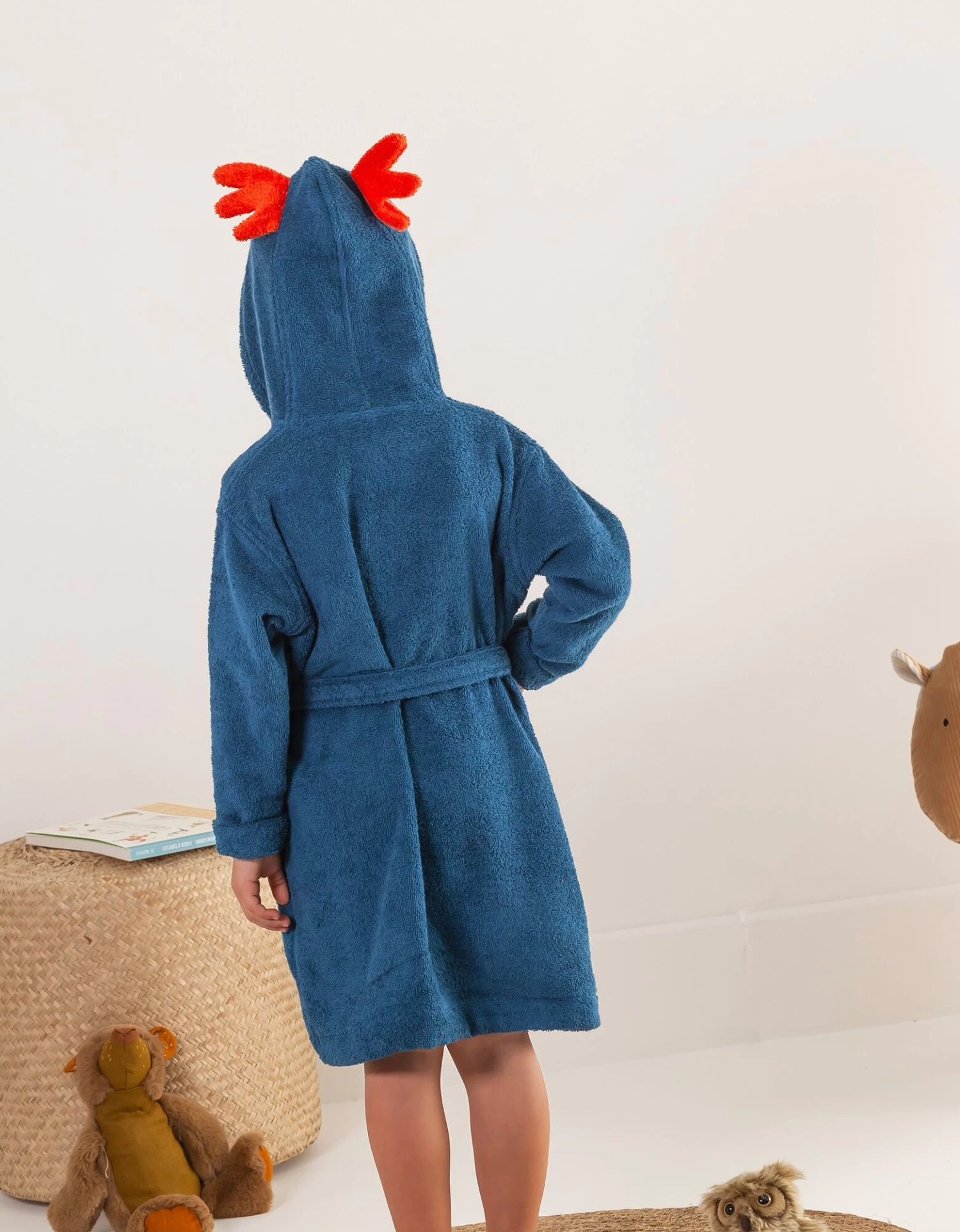 Peignoir De Bain Enfant Chouki Motif Chouette éponge Coton - 380g/m2 – Image 4