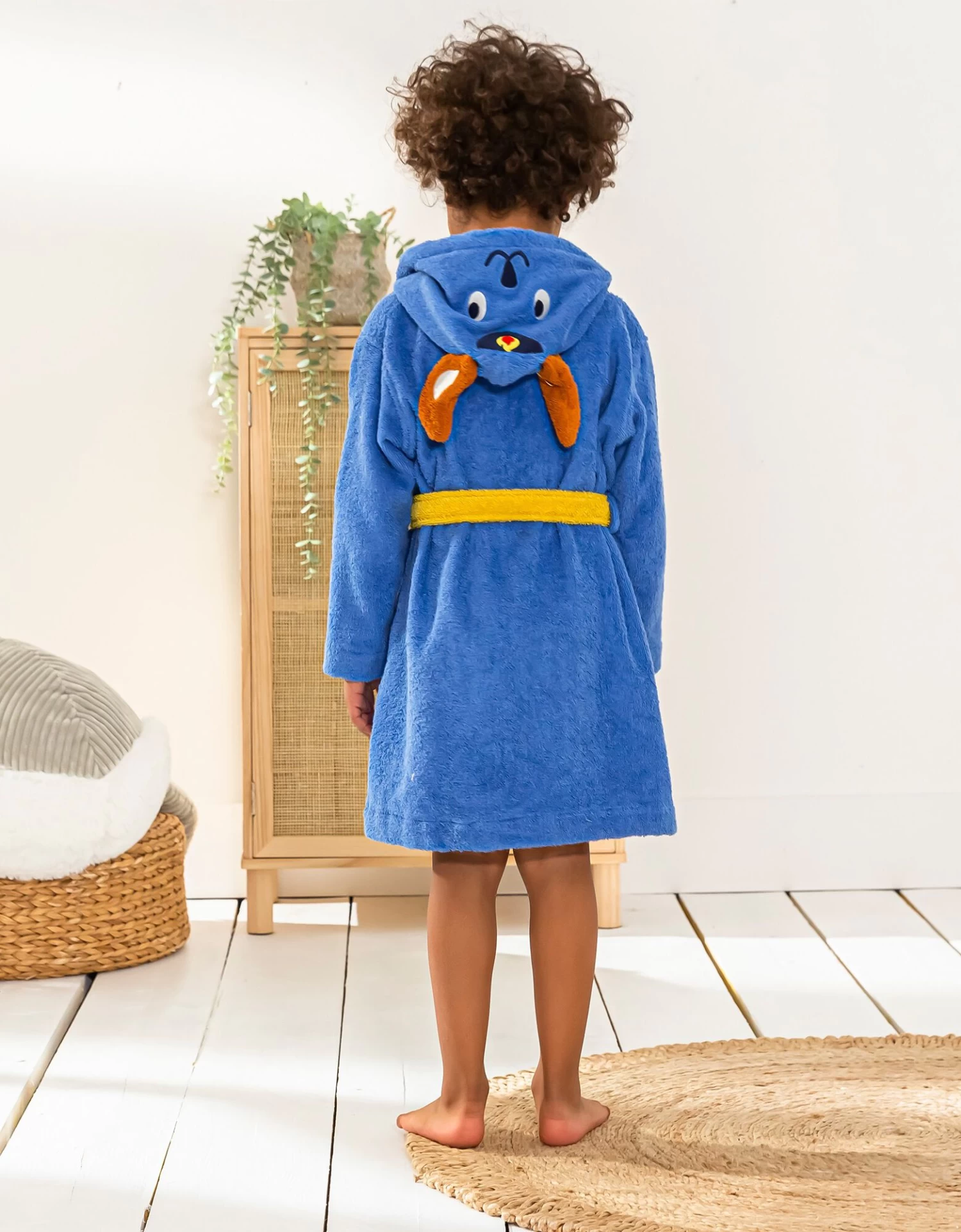 Peignoir De Bain Enfant Pin-pon à Capuche éponge Coton - 380g/m2 – Image 6