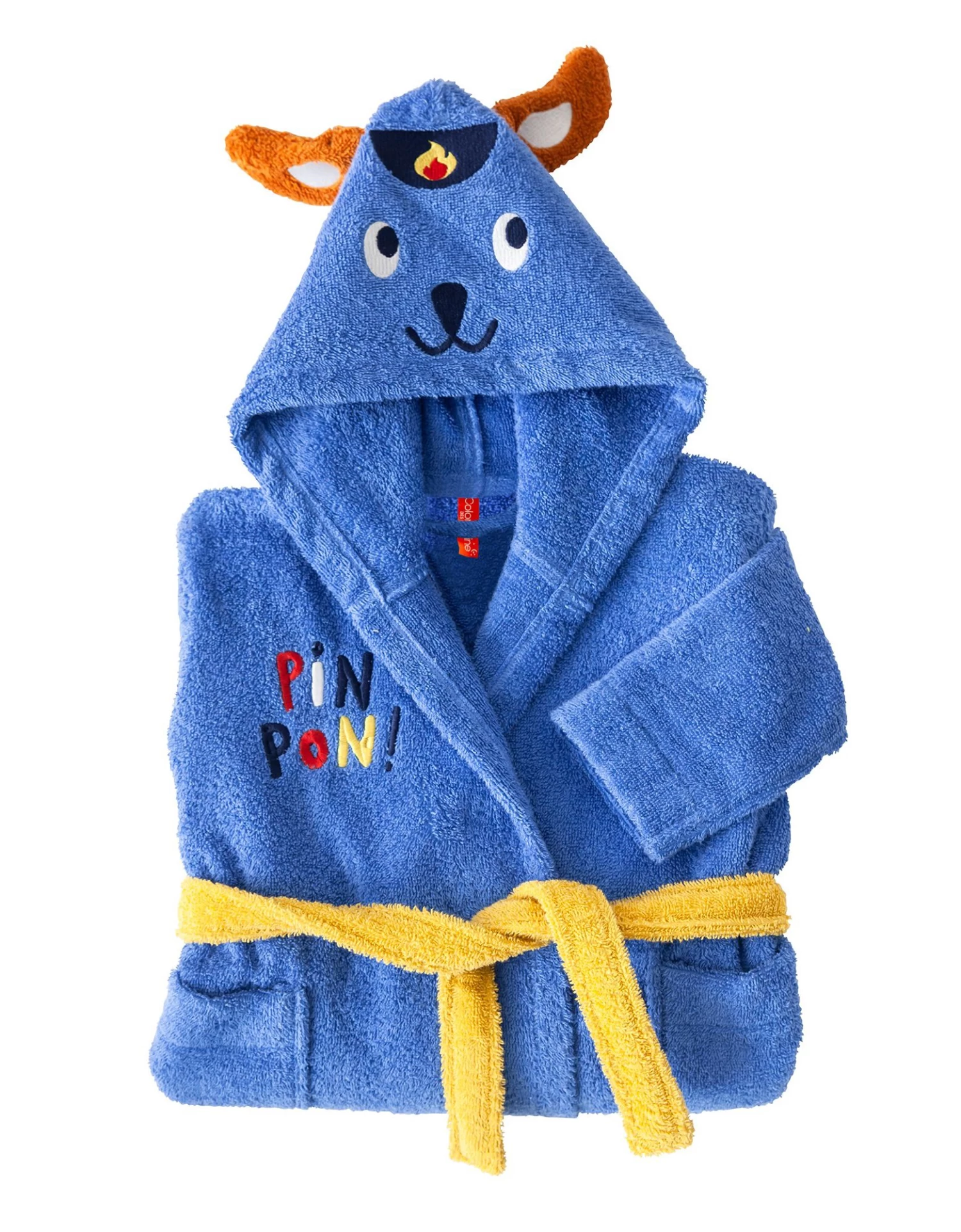 Peignoir De Bain Enfant Pin-pon à Capuche éponge Coton - 380g/m2 – Image 7