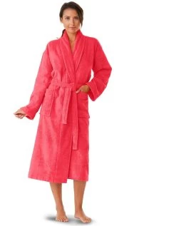 Peignoir Mixte Adulte Col Châle éponge Bouclette