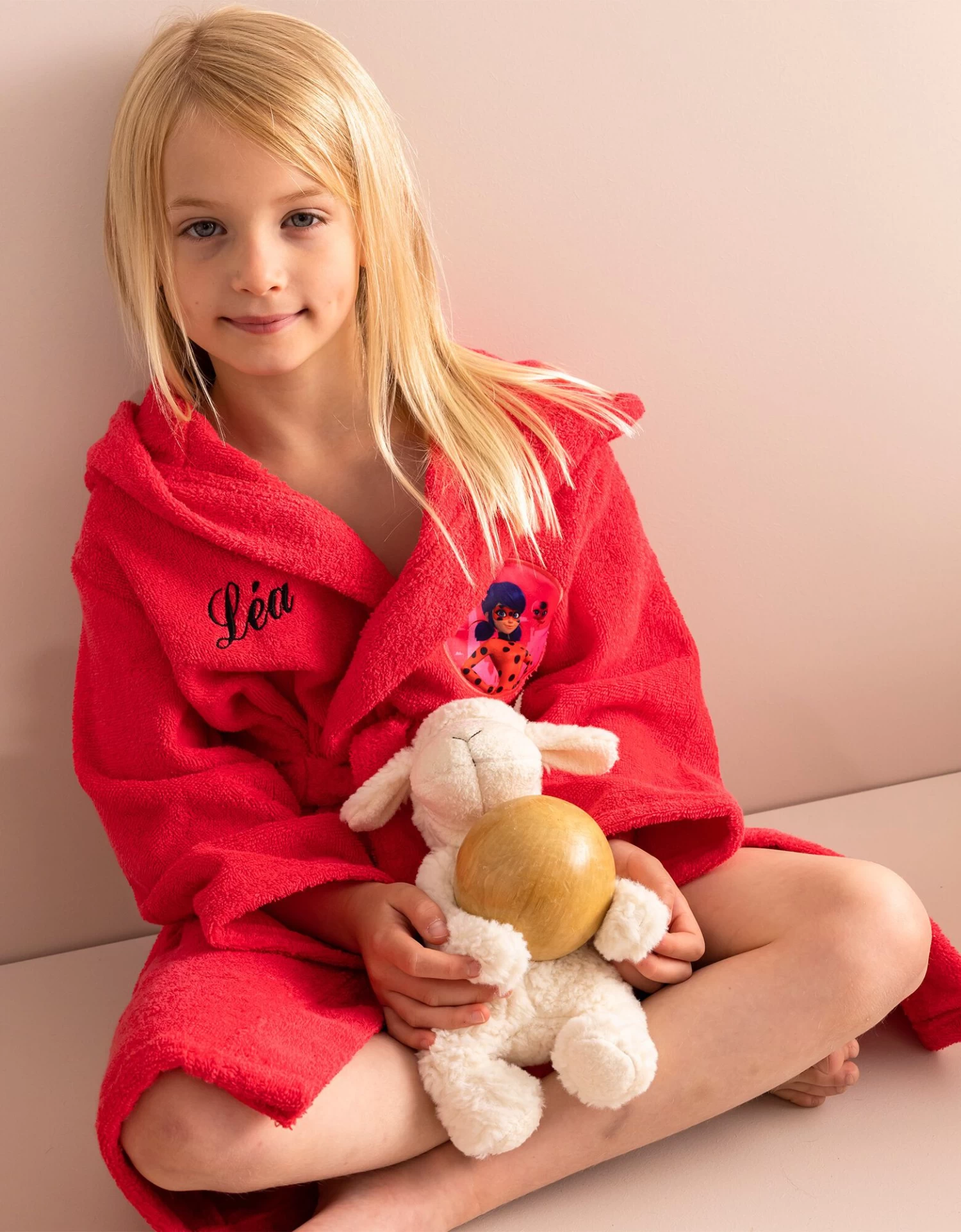 Peignoir De Bain Enfant Miraculous® Personnalisable, éponge Coton - 380g/m2 – Image 3