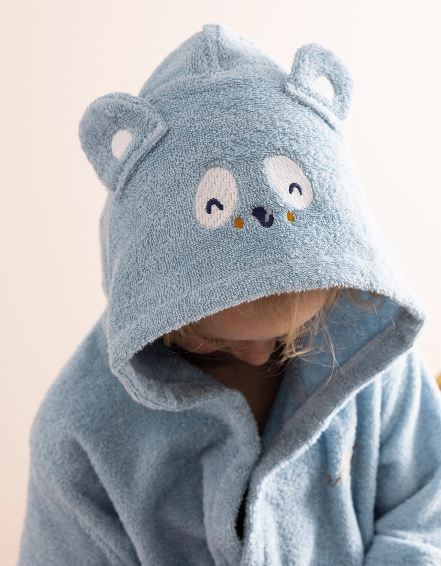 Peignoir De Bain Enfant Panda à Capuche éponge Coton - 380 G/m² – Image 2