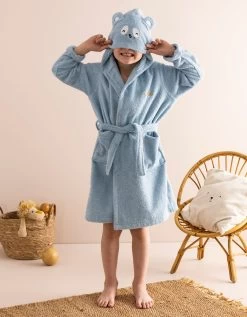 Peignoir De Bain Enfant Personnalisable Panda à Capuche